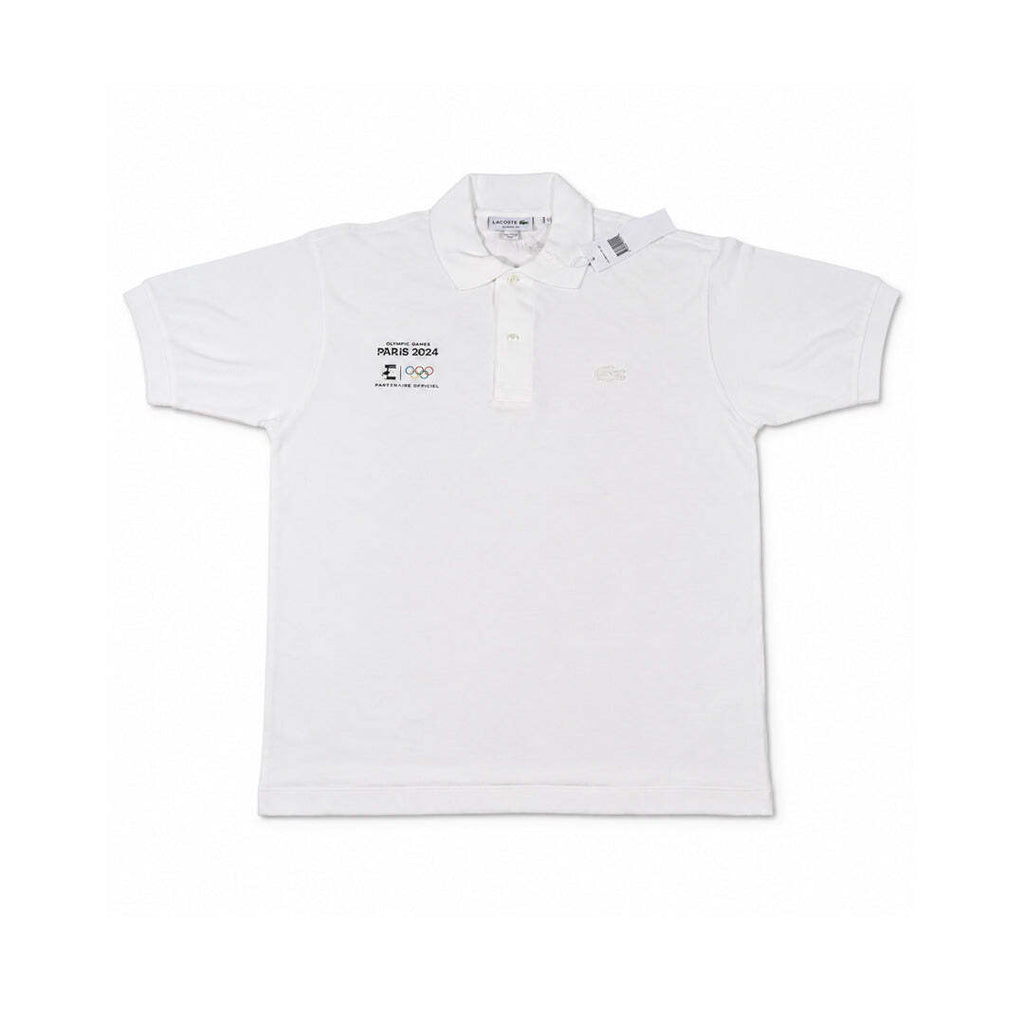 Lacoste Paris 2024 Olympic Games Classic Fit Polo Shirt White Men's M NWT