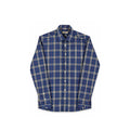 Burberry London Blue Nova Check Plaid Cotton Shirt Medium Men's