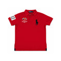 Polo Ralph Lauren Big Pony Russia Track & Field Custom Fit Polo Shirt Red Size S