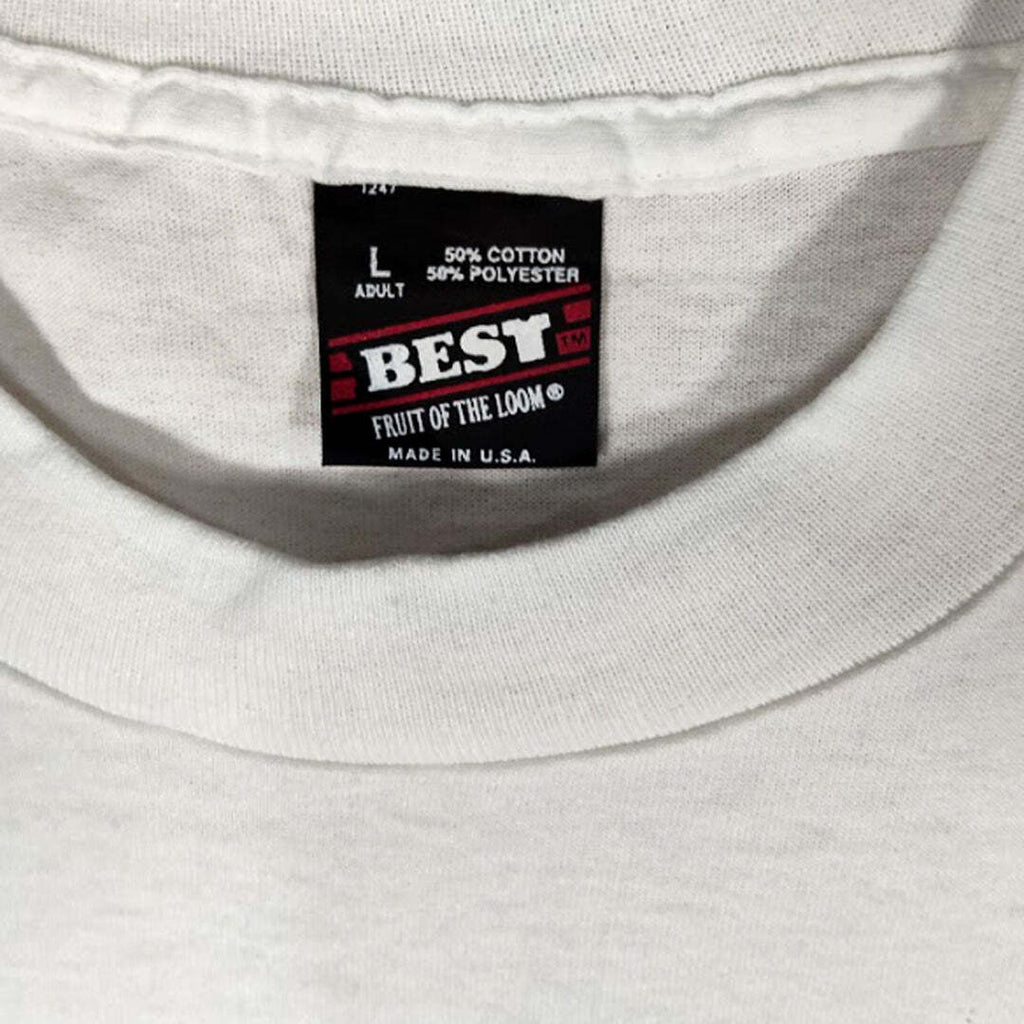 Vintage Single Stitch Fruit of the Loom Ft. Lauderdale USA Graphic T-Shirt White Made in USA Large