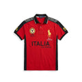 Polo Ralph Lauren RL Racing Italia Da Corsa Polo Shirt Red Black Custom Fit Medium