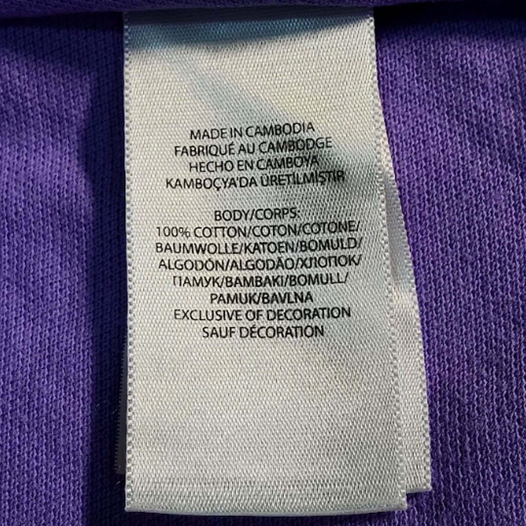 Polo Ralph Lauren Custom Slim Fit Polo Shirt Purple Cotton Size L