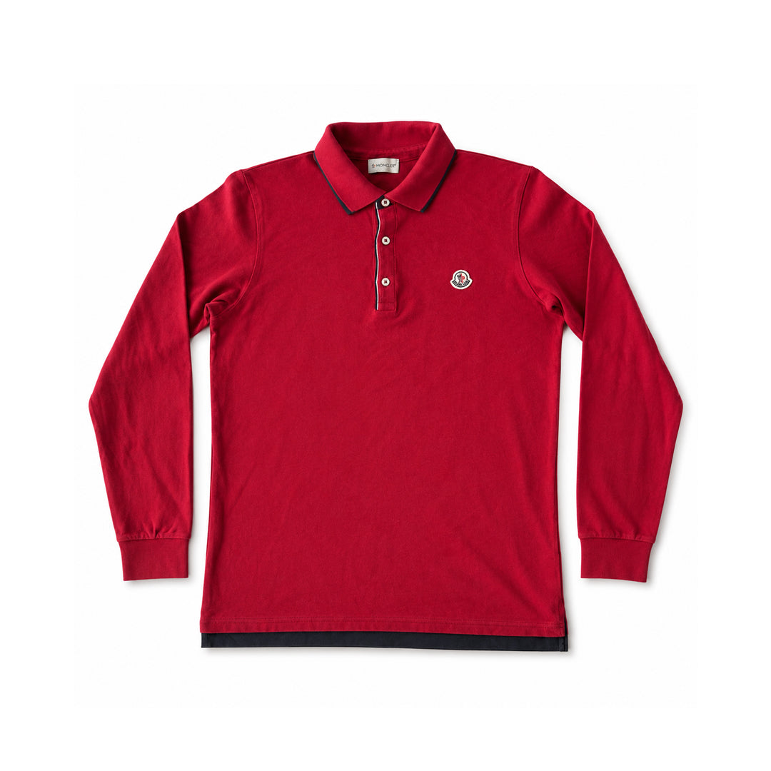 Long Sleeve Polo Shirt Moncler Men's size,(M)
