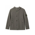 Wool Hooded Jacket Coat Stone Island Men Size,(S)