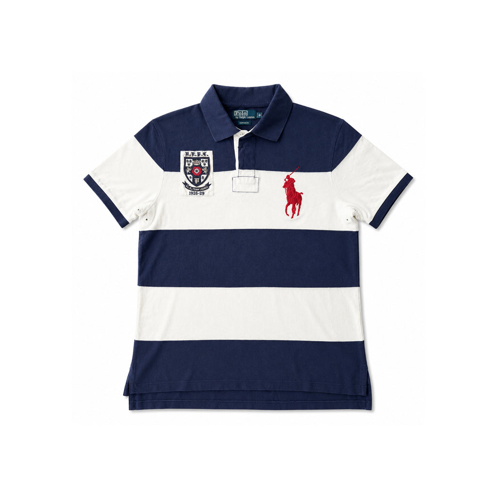Big Pony Rugby Stripe Polo T-Shirt Polo Ralph Lauren Men, Size (Medium)