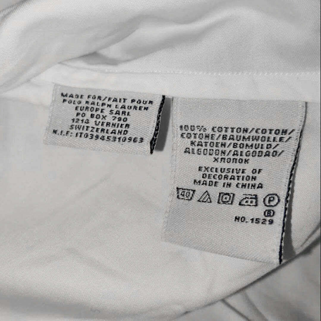 Ralph Lauren Sport Women's White Cotton Cap Sleeve Button Shirt Size 14 Large