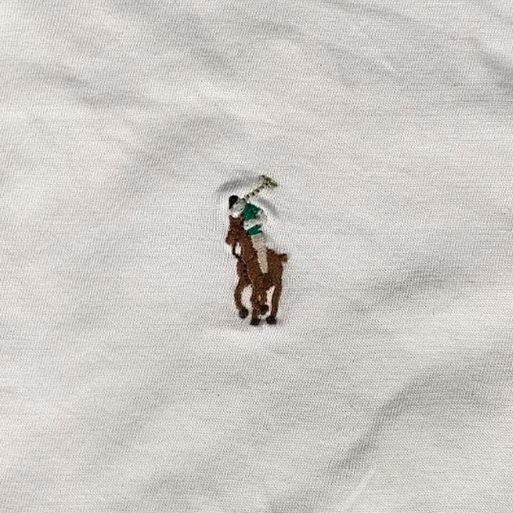Polo Ralph Lauren Men’s White Custom Slim Fit T-Shirt XL Multi-Colour Pony