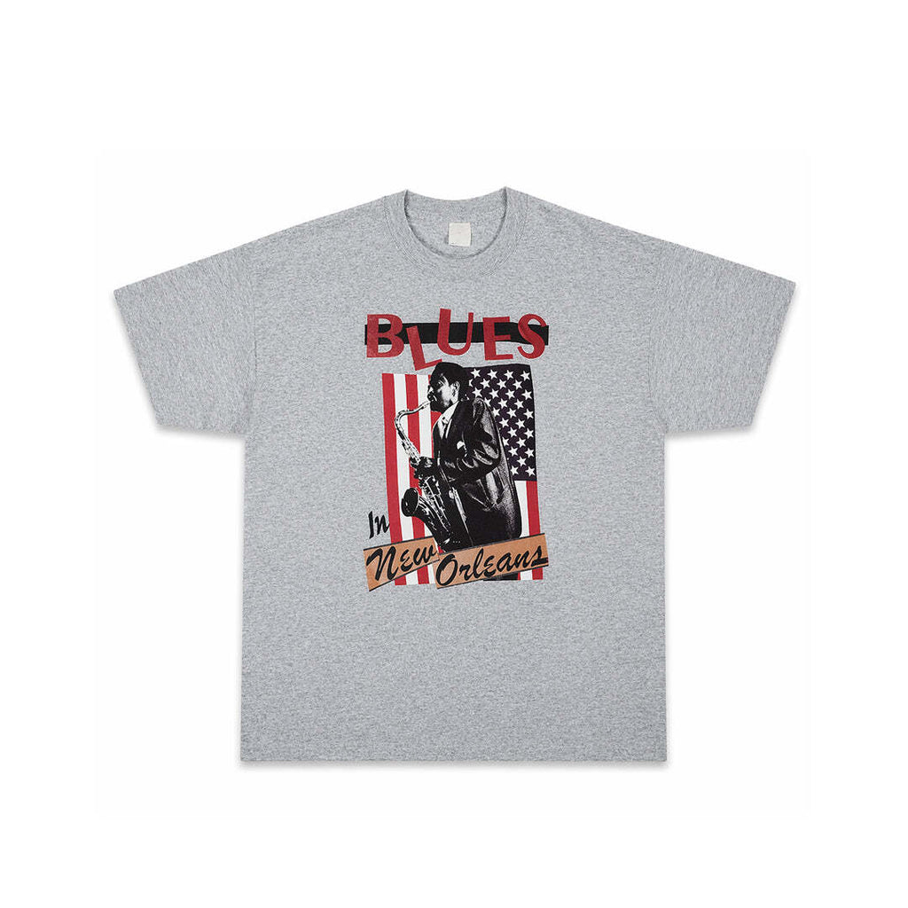 Vintage Screen Stars Blues In New Orleans Graphic T-Shirt Grey USA Music Jazz Tee Medium