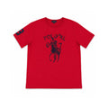 Polo Ralph Lauren Boys XL 18-20 Graphic T-Shirt Red Big Pony Print Crew Neck