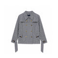 Armani Jeans Gingham Trench Jacket Armani Jeans Women size,(EU 48 / UK 12)