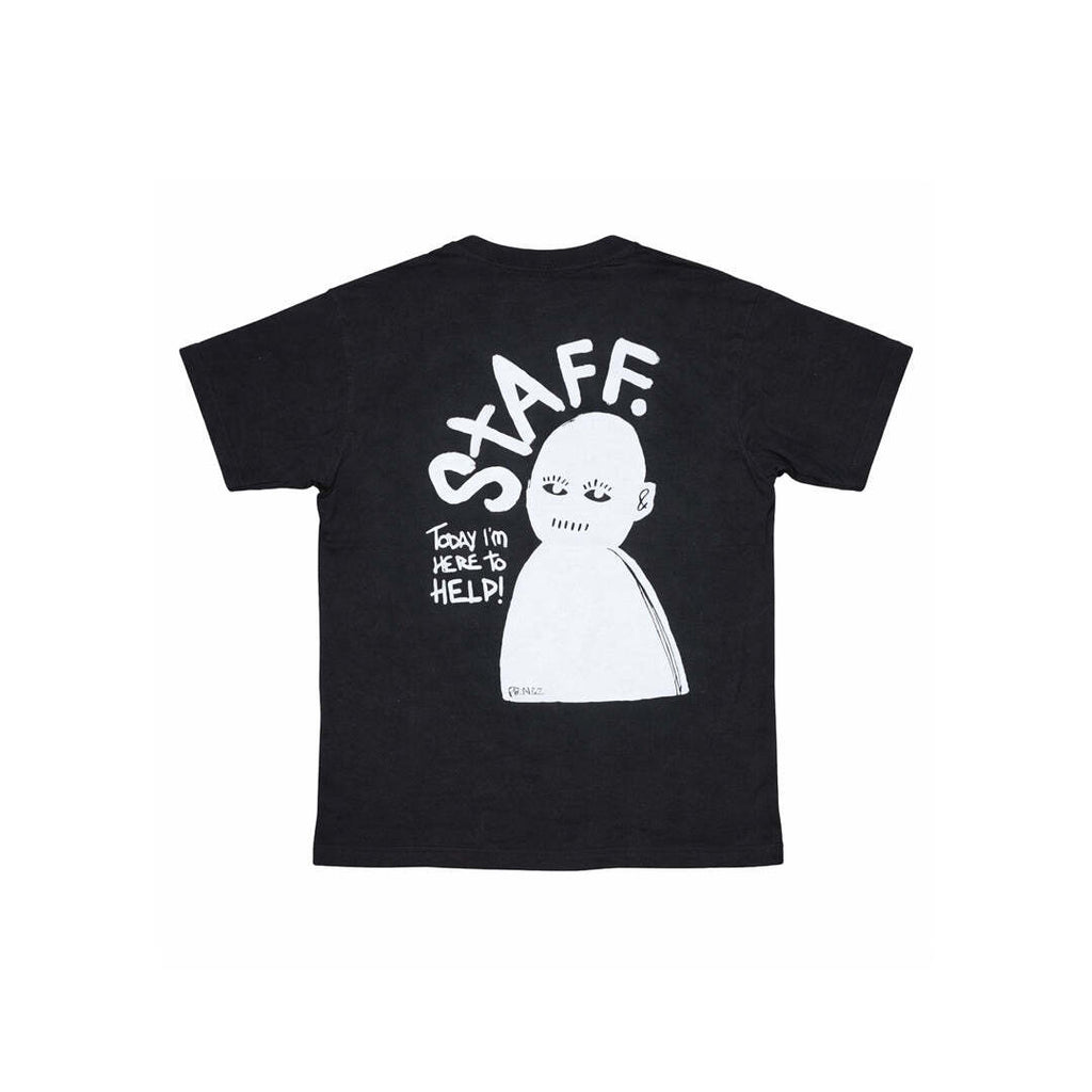 adidas Originals Staff Graphic T-Shirt HK2890 Black Organic Cotton Unisex Large