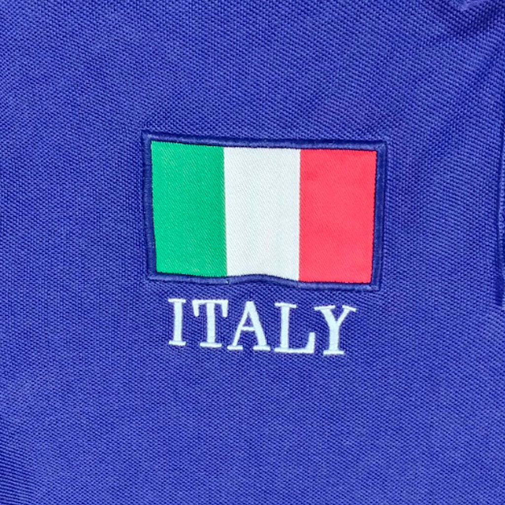Polo Ralph Lauren Italy Big Pony Polo Shirt Blue Custom Fit Men's Medium