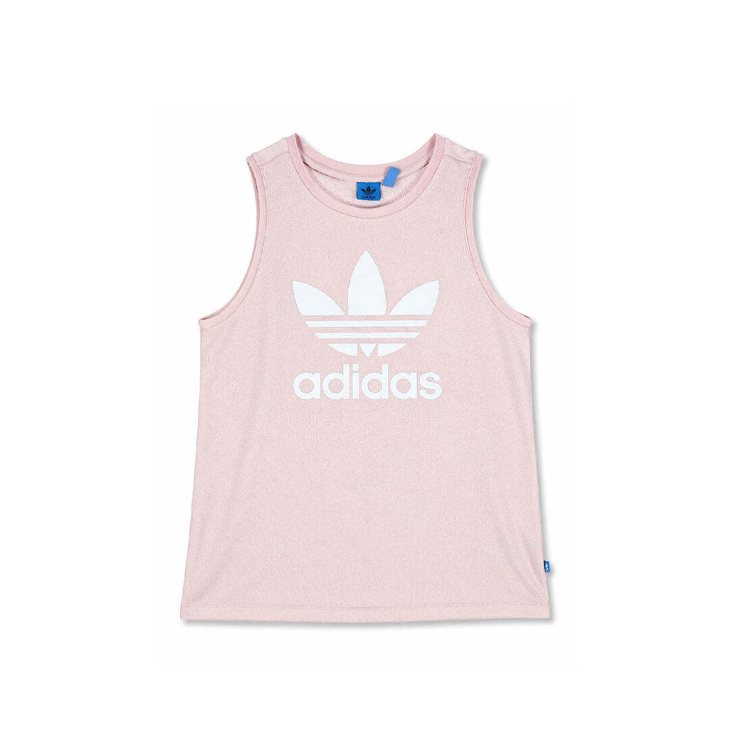 adidas Originals Pink Trefoil Logo Sleeveless Tank Top UK 10 US 6 EU 38