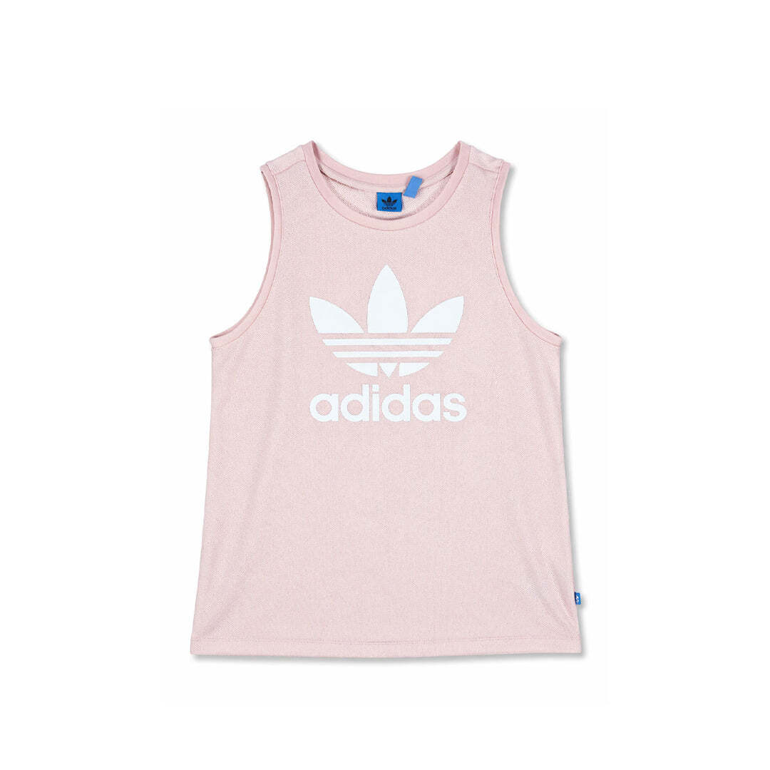 adidas Originals Pink Trefoil Logo Sleeveless Tank Top UK 10 US 6 EU 38