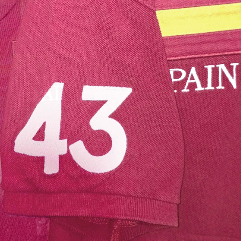 Polo Ralph Lauren Custom Fit Big Pony Spain 43 Polo Shirt Burgundy Size S