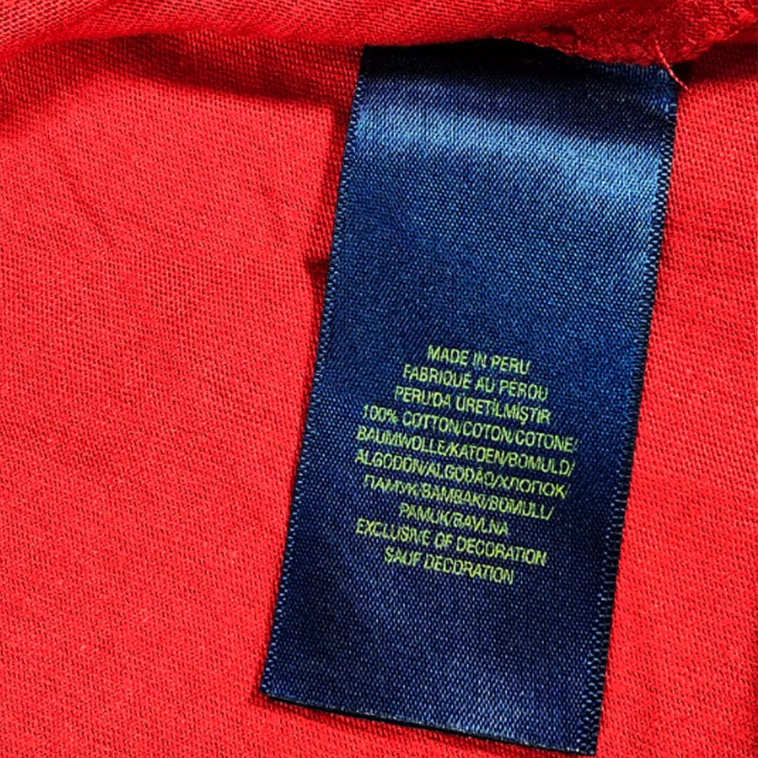 Polo Ralph Lauren Boys XL 18-20 Graphic T-Shirt Red Big Pony Print Crew Neck