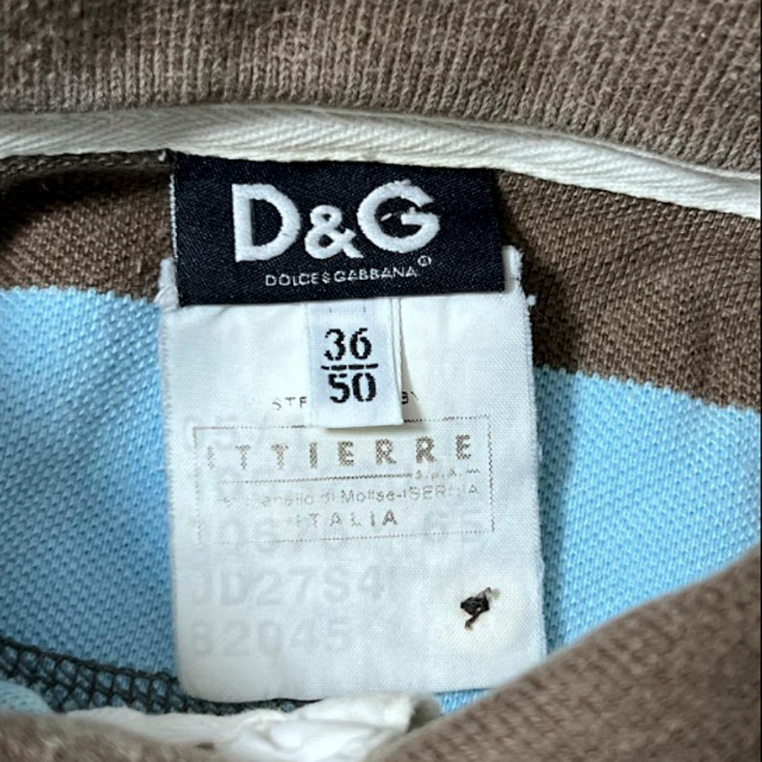 Long Sleeve Rugby Polo Shirt Dolce & Gabbana Men size,( M/L )
