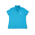 Ralph Lauren Sport Women's Polo Shirt Blue Cotton Pony Logo Size L