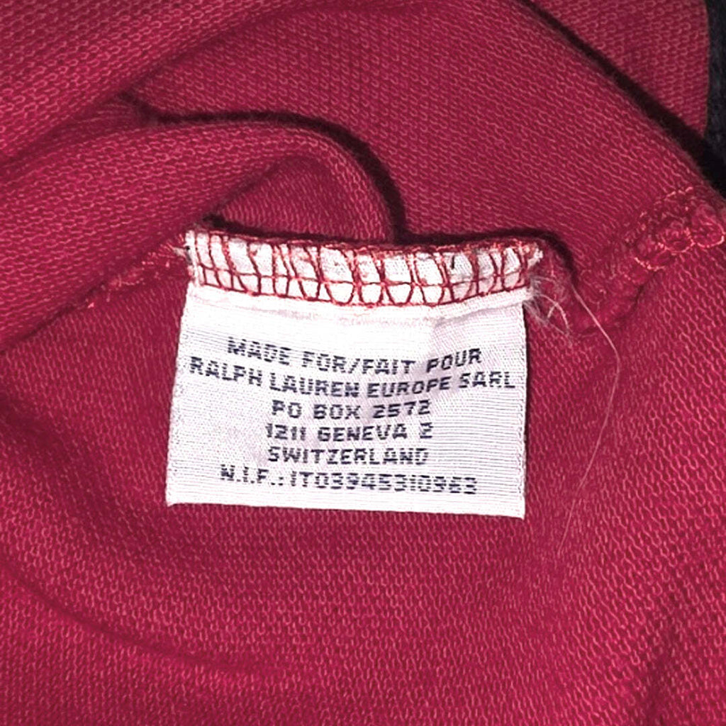 Polo Ralph Lauren Custom Fit Big Pony Spain 43 Polo Shirt Burgundy Size S