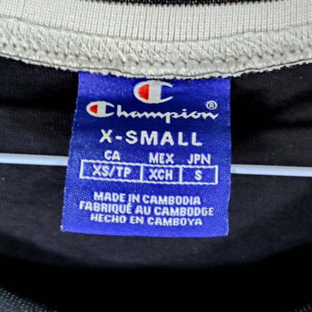 Champion 1919 Black Mesh Logo Tank Top XS Unisex Streetwear Jersey