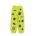 5 Progress Neon Yellow Patchwork Joggers 5 Progress Women size,(s)