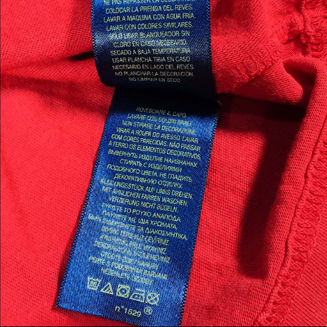 Polo Ralph Lauren Boys XL 18-20 Graphic T-Shirt Red Big Pony Print Crew Neck