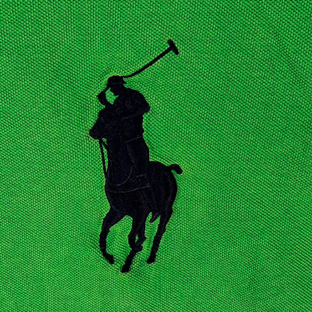 Polo Ralph Lauren USA Flag Big Pony Green Custom Fit Unisex Polo Shirt Size Medium