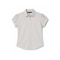 Ralph Lauren Sport Women's White Cotton Cap Sleeve Button Shirt Size 14 Large