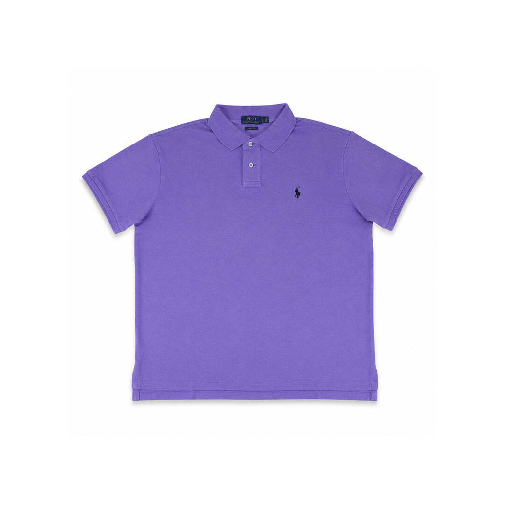 Polo Ralph Lauren Custom Slim Fit Polo Shirt Purple Cotton Size L
