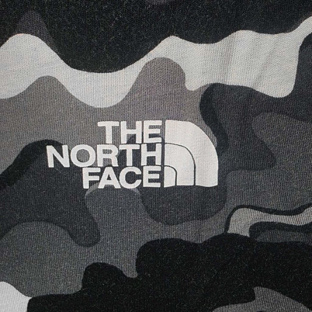 The North Face T92TX2 Grey Black Camo Logo T-Shirt Small S19 Turkey