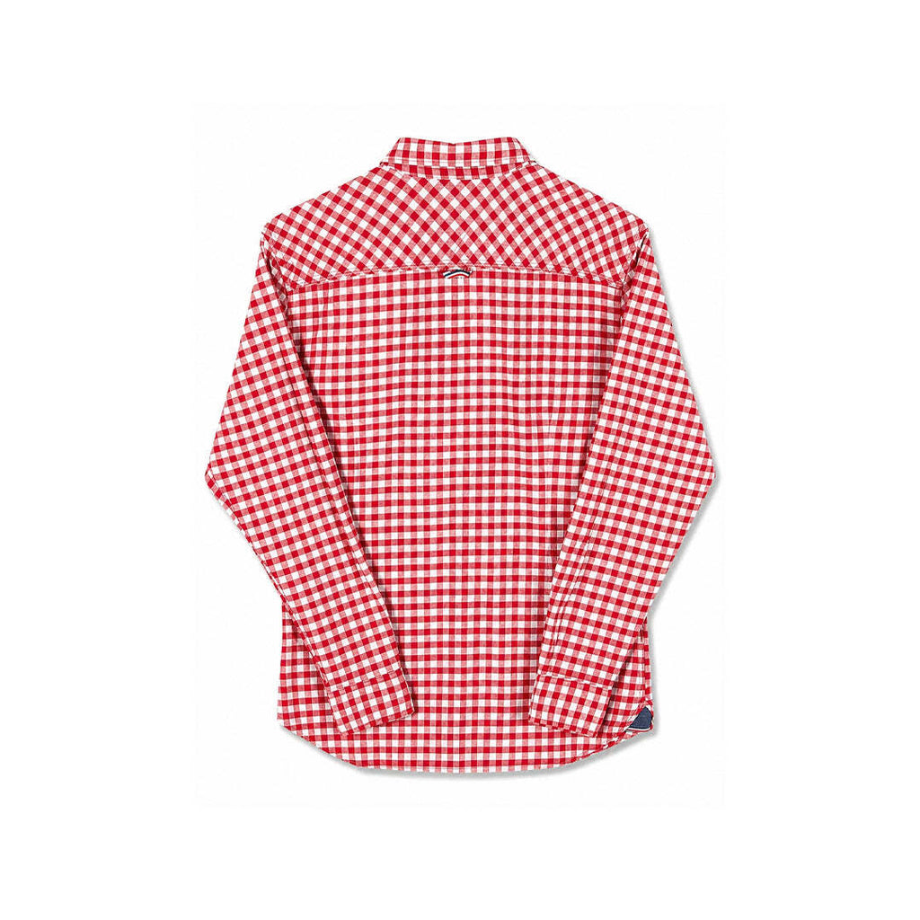 Tommy Hilfiger Denim Slim Fit Red White Gingham Check Shirt Men's Small