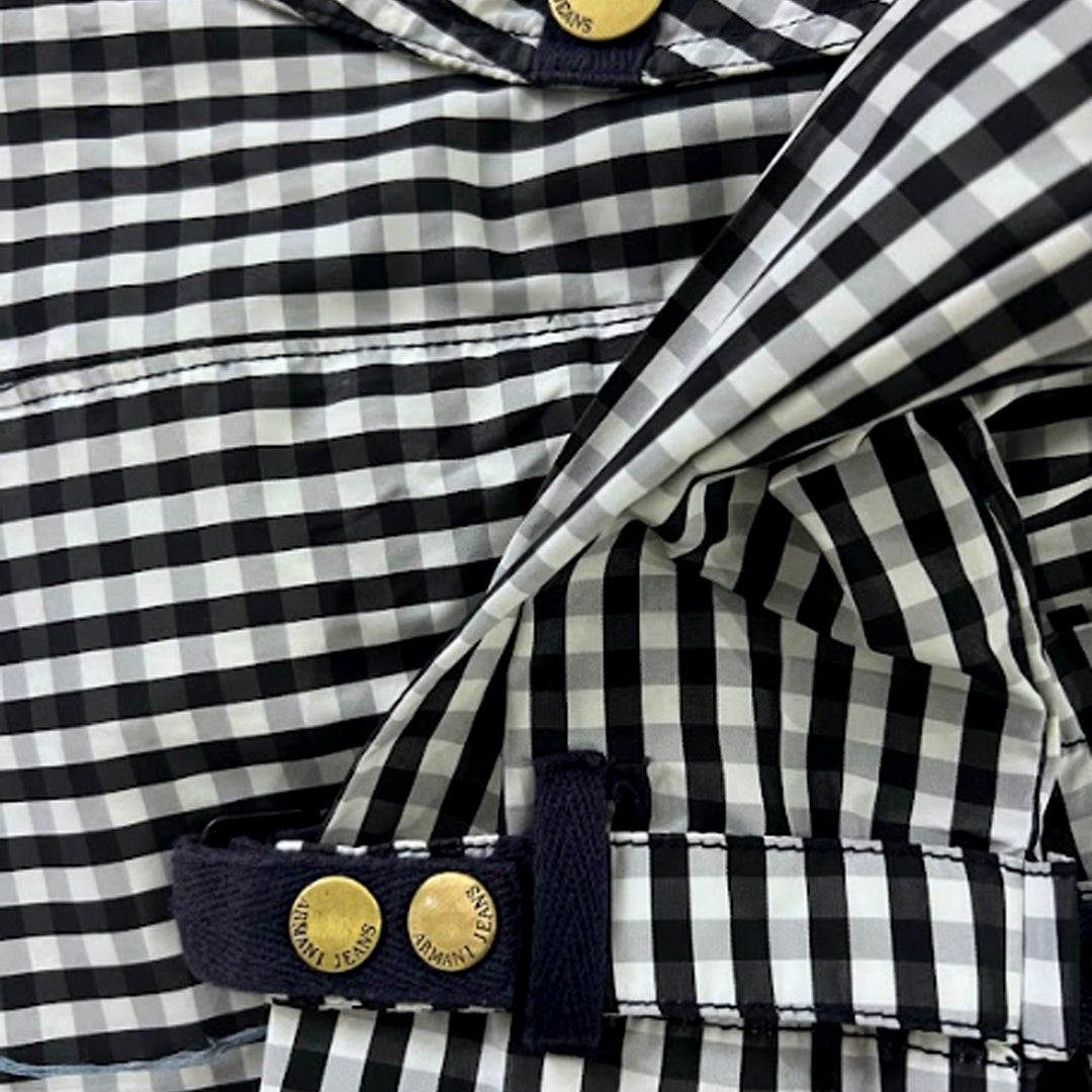 Armani Jeans Gingham Trench Jacket Armani Jeans Women size,(EU 48 / UK 12)