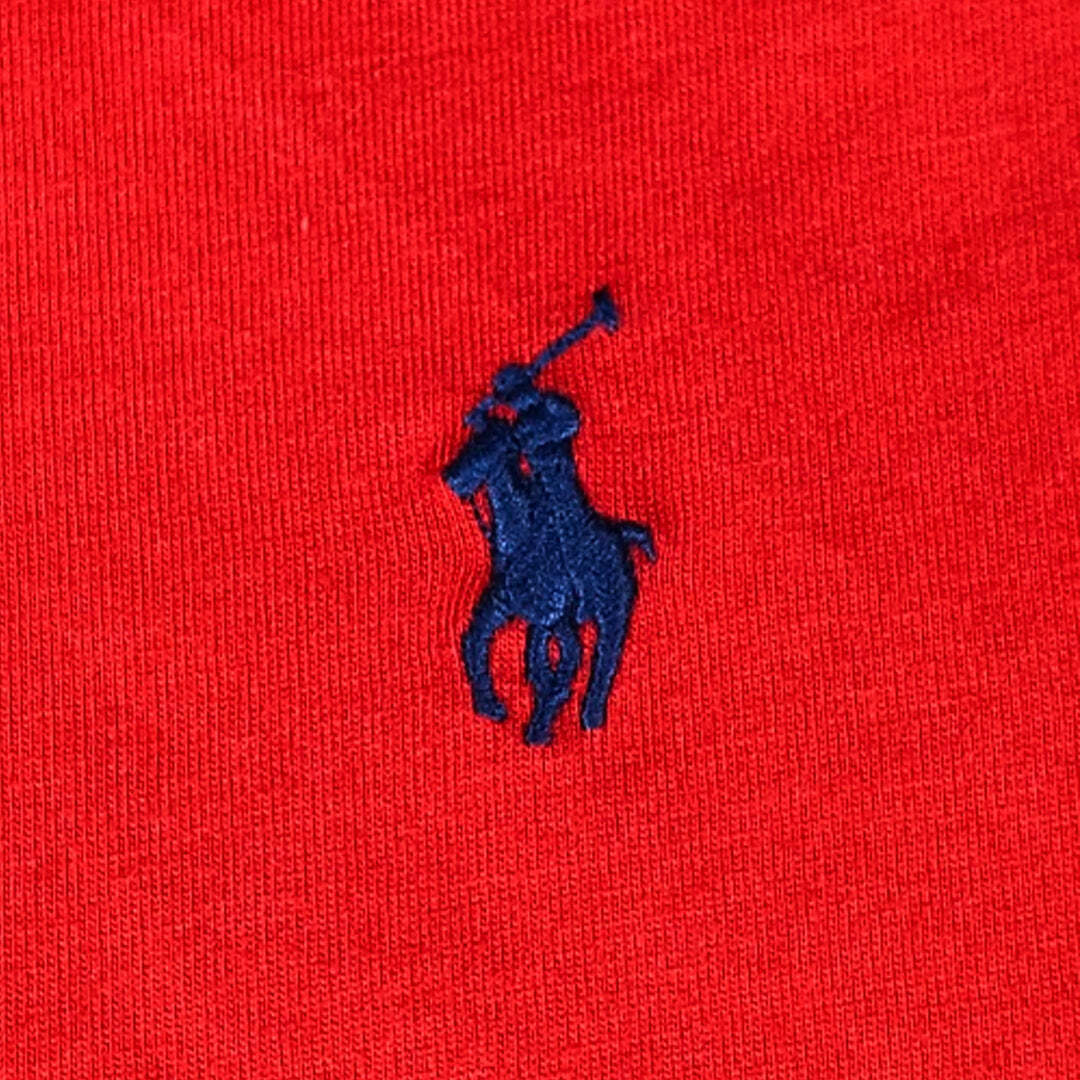 Polo Ralph Lauren Custom Slim Fit Red Crew Neck T-Shirt XXL Navy Pony Cotton