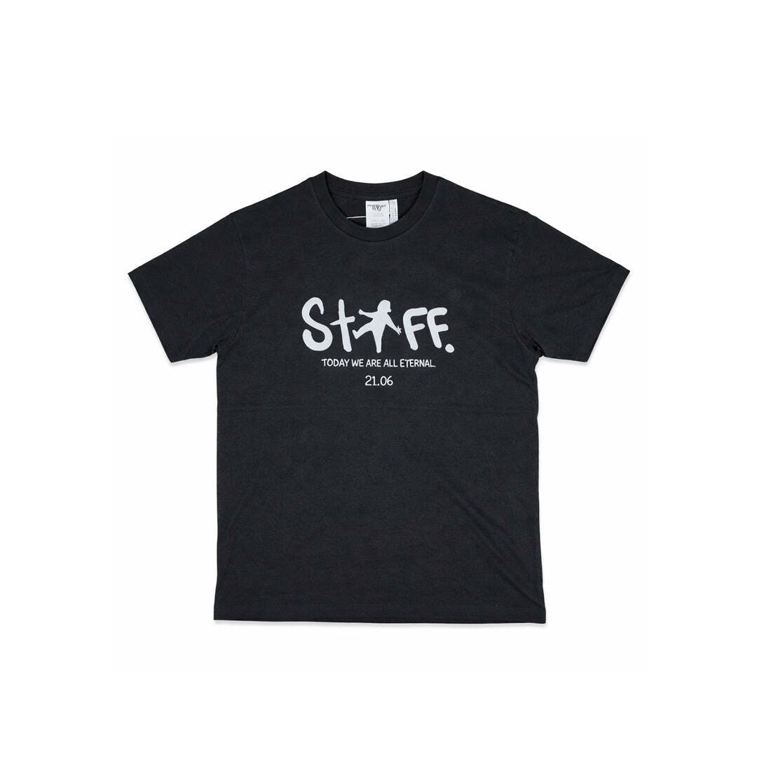 adidas Originals Staff Graphic T-Shirt HK2890 Black Organic Cotton Unisex Large