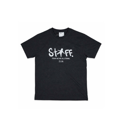 adidas Originals Staff Graphic T-Shirt HK2890 Black Organic Cotton Unisex Large