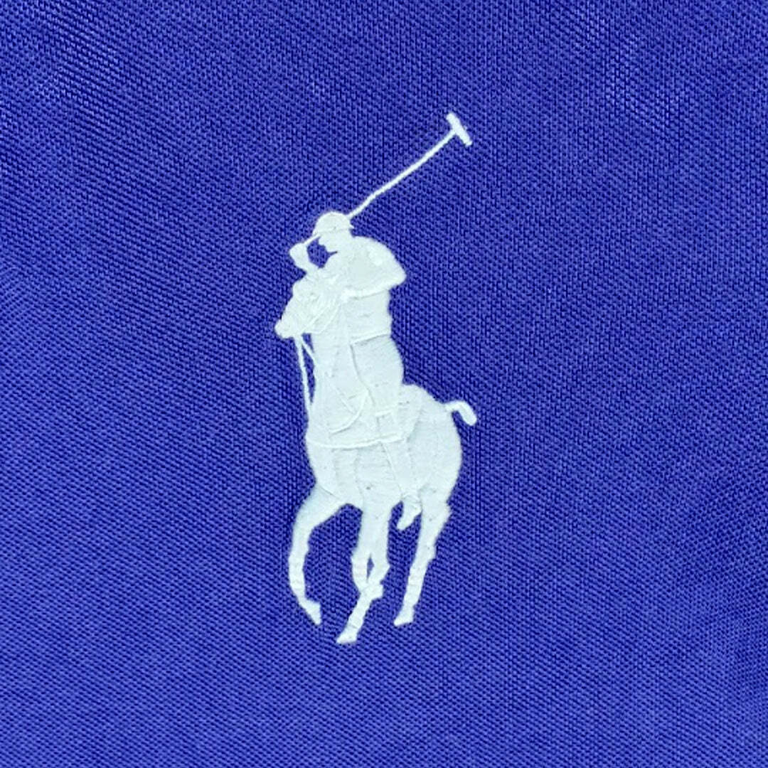 Polo Ralph Lauren Italy Big Pony Polo Shirt Blue Custom Fit Men's Medium
