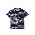 The North Face T92TX2 Grey Black Camo Logo T-Shirt Small S19 Turkey