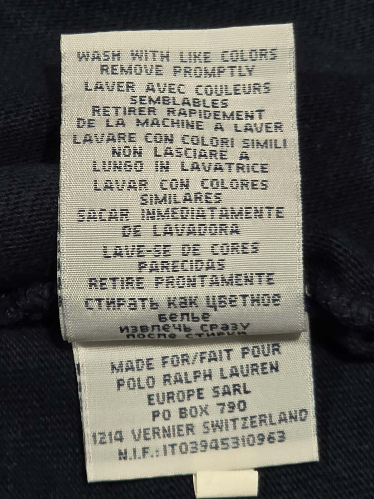 La Martina USA Polo Team Rugby Shirt Navy Long Sleeve World Polo Size S