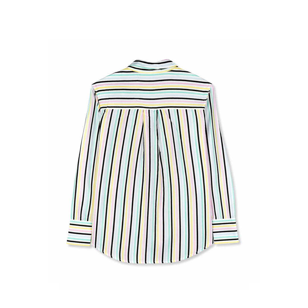 Tommy Hilfiger Women's Multicolor Stripe Viscose Button Shirt Size 10