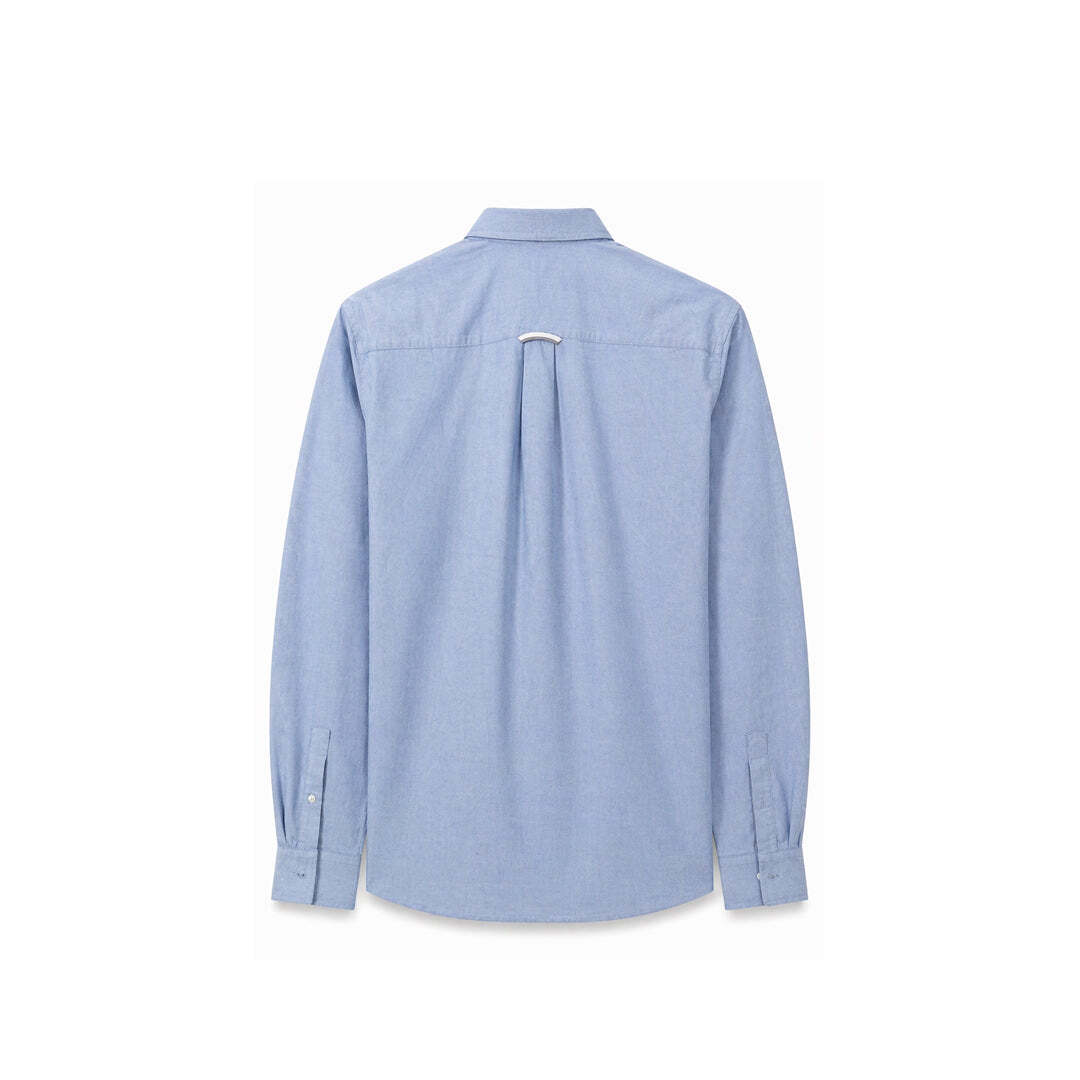 Fred Perry Oxford Button Down Shirt Light Blue Long Sleeve Laurel Logo Men's Large