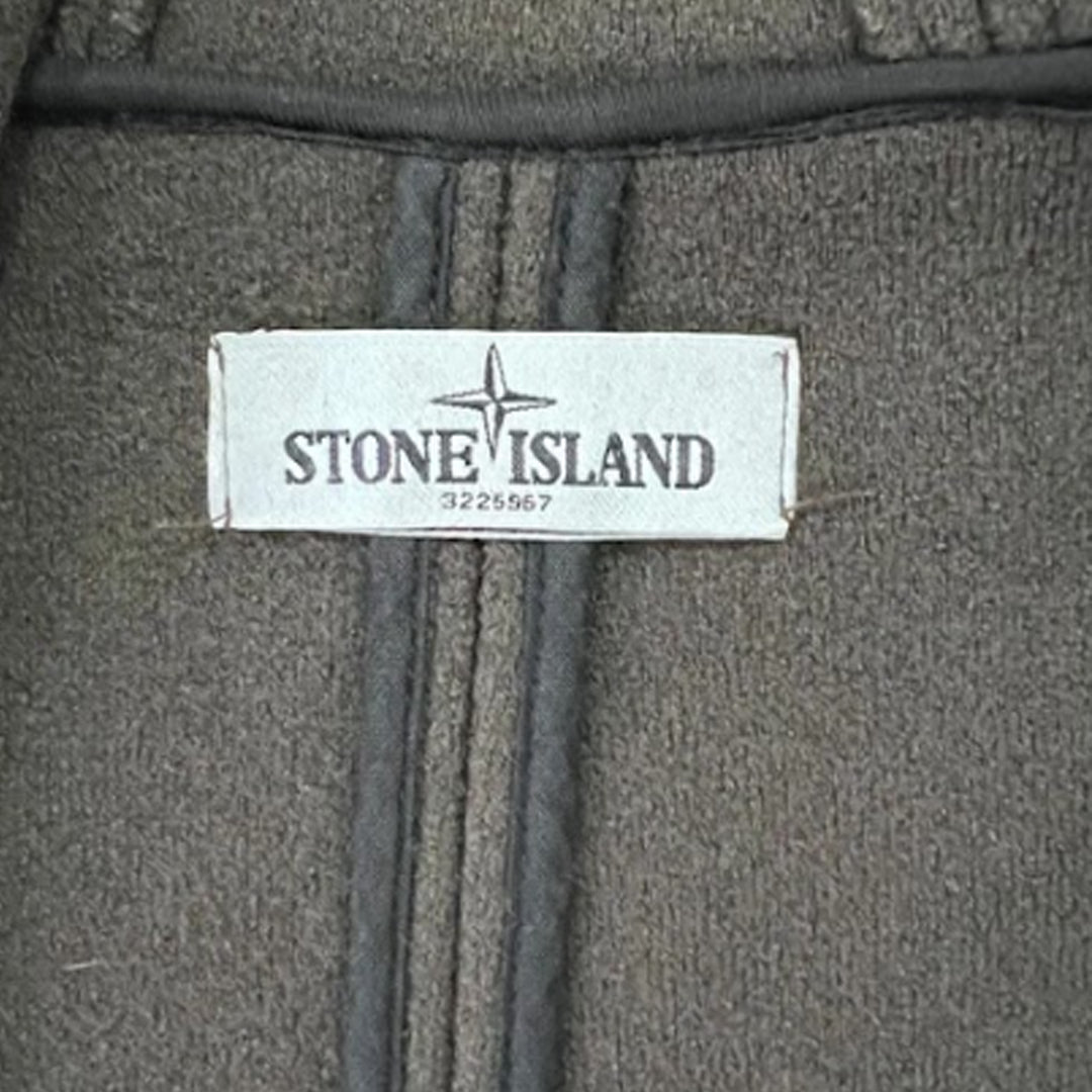 Wool Hooded Jacket Coat Stone Island Men Size,(S)