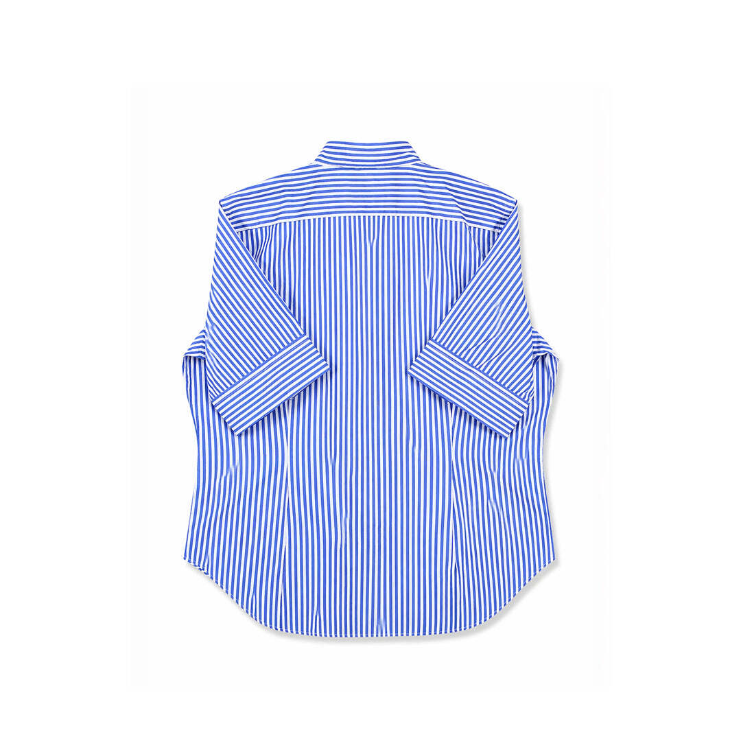 Polo Ralph Lauren Button Down Slim Fit Blue White Striped Oxford Shirt Women's XL
