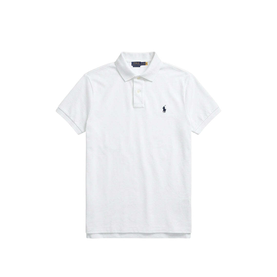 Polo Ralph Lauren Custom Slim Fit White Polo Shirt XL Classic Cotton Mens