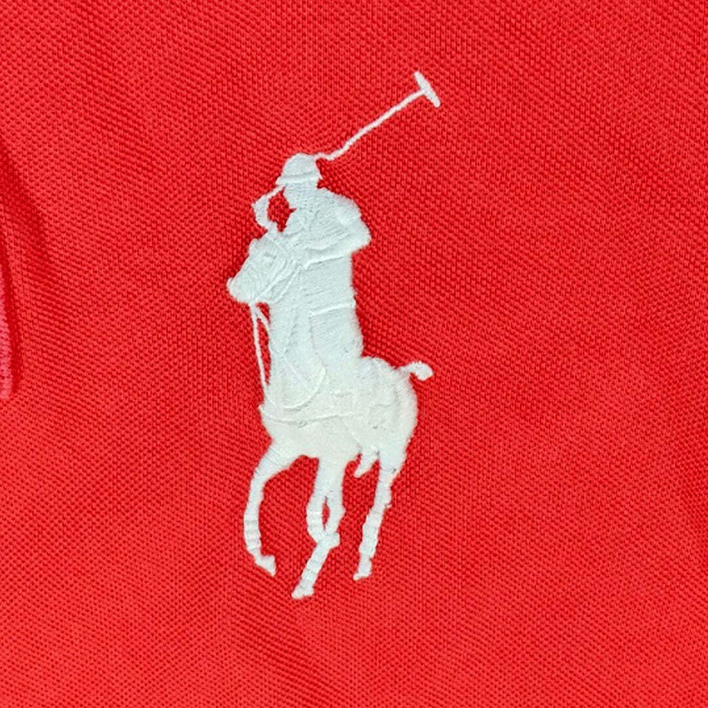 Polo Ralph Lauren Big Pony Mercer RL Polo Team Polo Shirt Red Navy Custom Fit Small