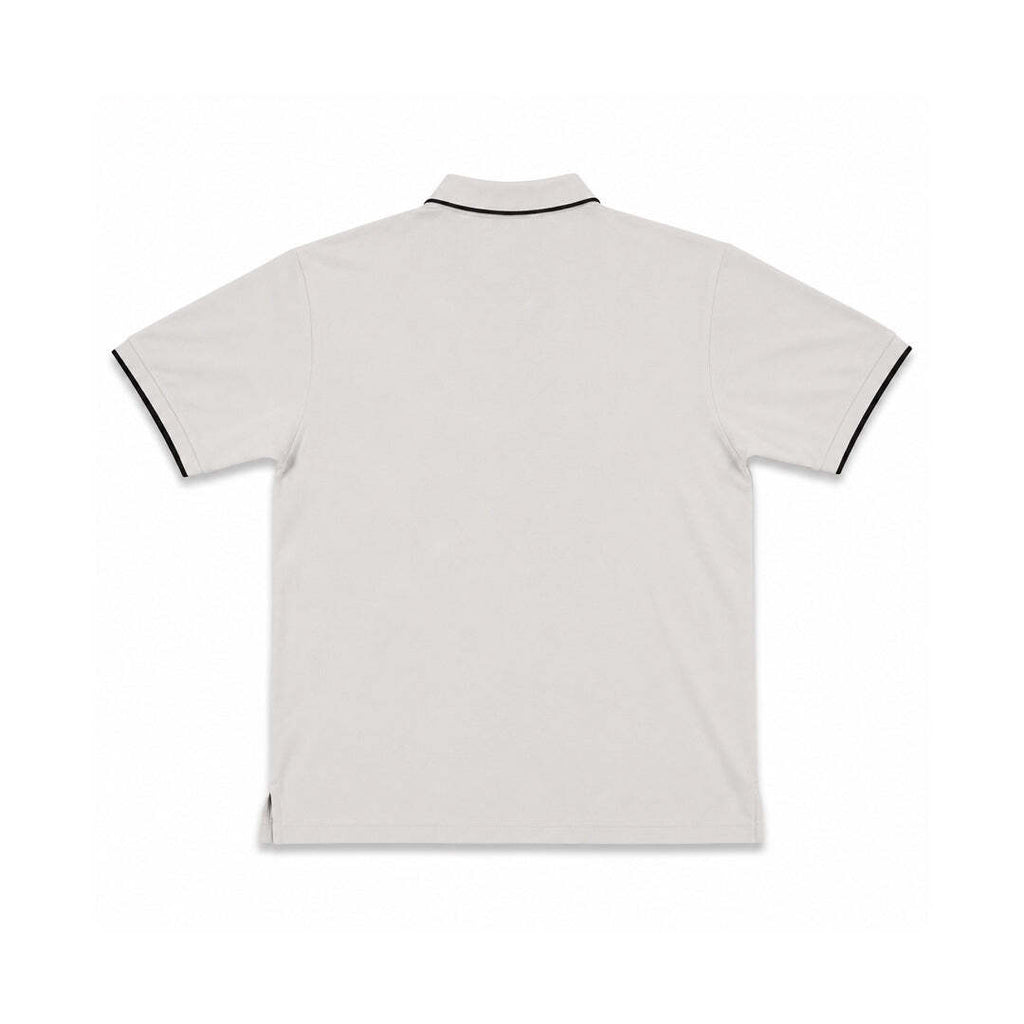 Vintage Yves Saint Laurent Pour Homme Herringbone Polo Shirt Cream Men's Large