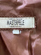 Leather Biker Jacket Masterpelle size, (S)