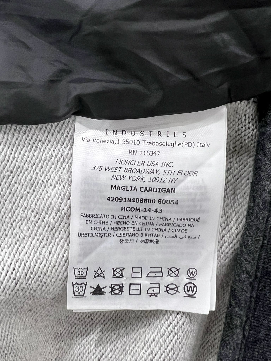Maglia Cardigan Zip Hoodie Moncler Unisex size,(M)