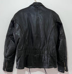 Leather Biker Jacket Size,(M)