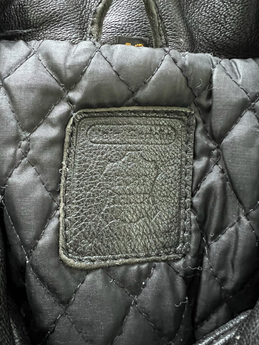 Leather Biker Jacket Size,(M)