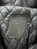 Leather Biker Jacket Size,(M)